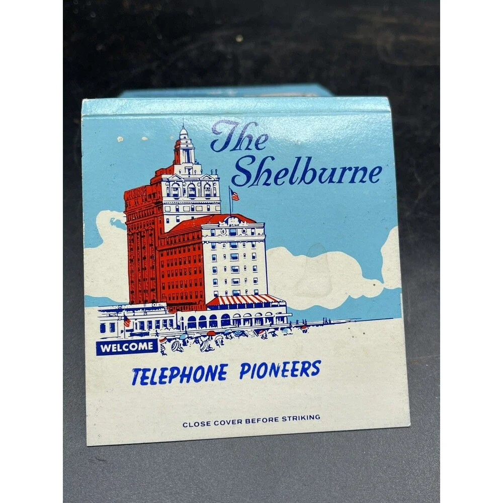 Vintage The Shelburne Hotel Atlantic City NJ Large Matchbook Matches : Telephone